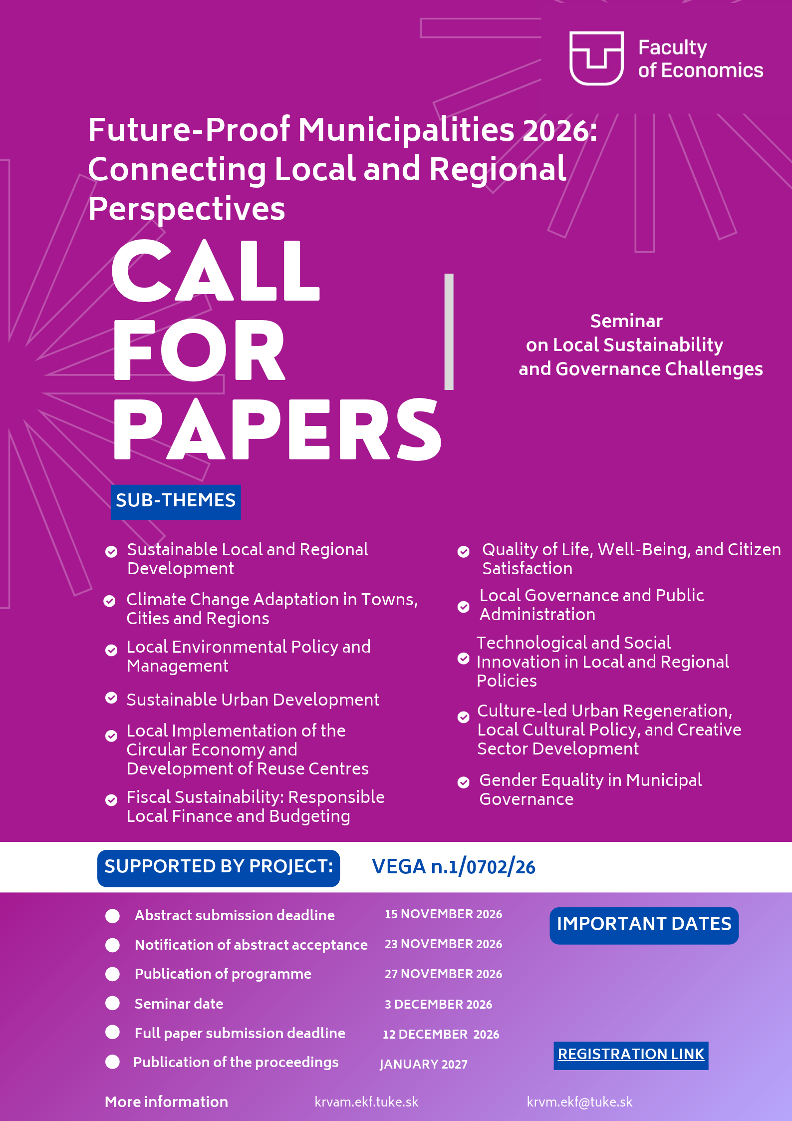 Future-Proof Municipalities 2026: Call for Papers